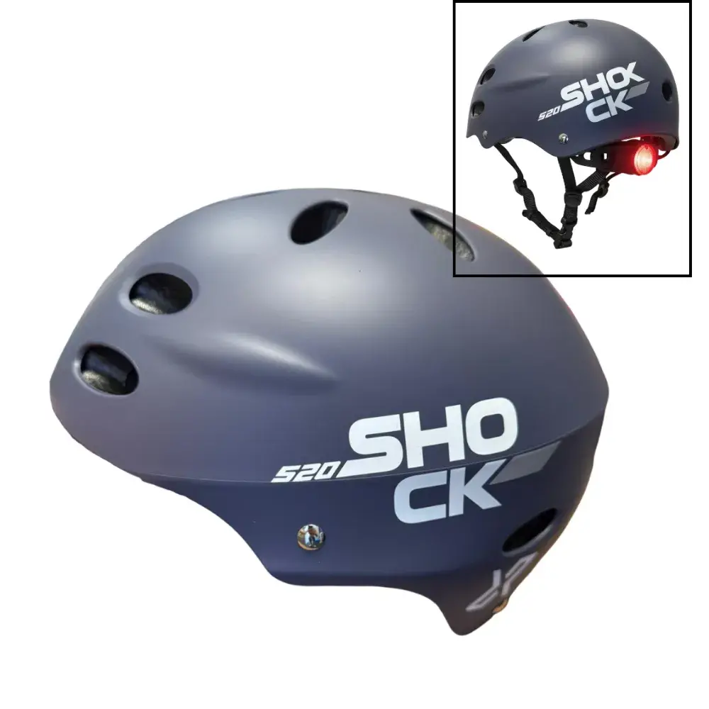 CASCO CON LUZ SHOCK 520 (AZUL)