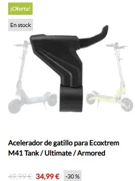Acelerador gatillo tank m41