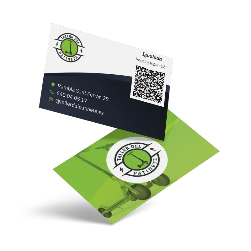 TarJetas de visita 500.u