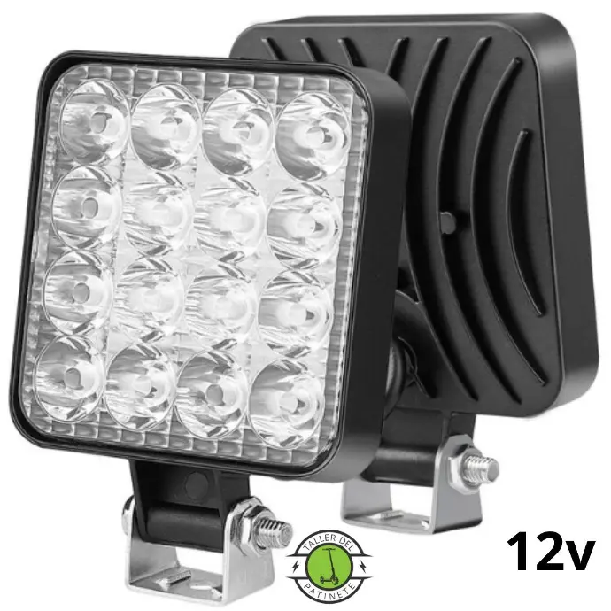 Foco luz Cuadrado 12v