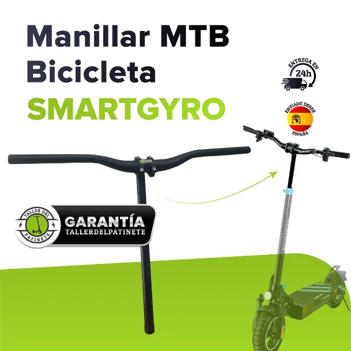 KIT COMPLETO Manillar Smartgyro MTB ( Potencia + Manillar + Taponcito + Tija + Adaptador )