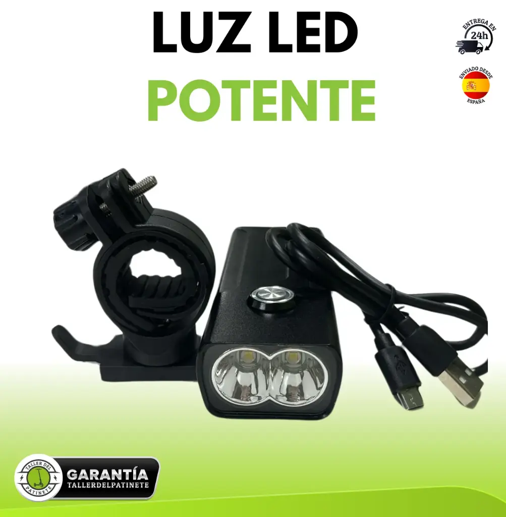 Luz led Potente 2 focos