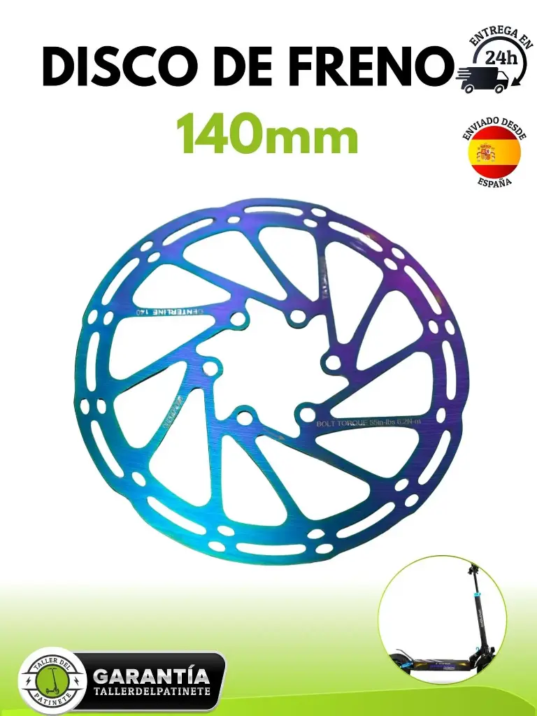 Disco de freno 140mm Floreado Gasolina