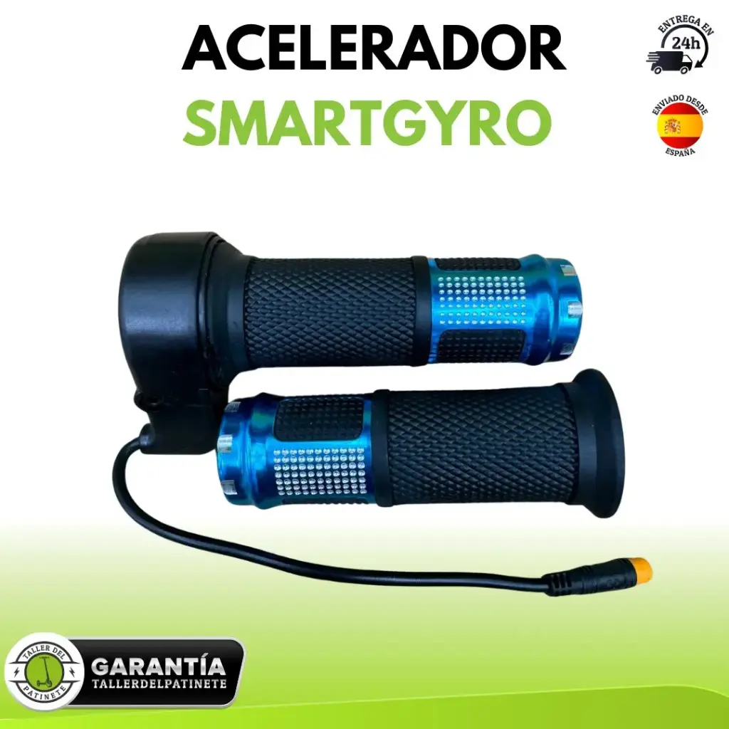 Acelerador puño gas moto azul Smartgyro