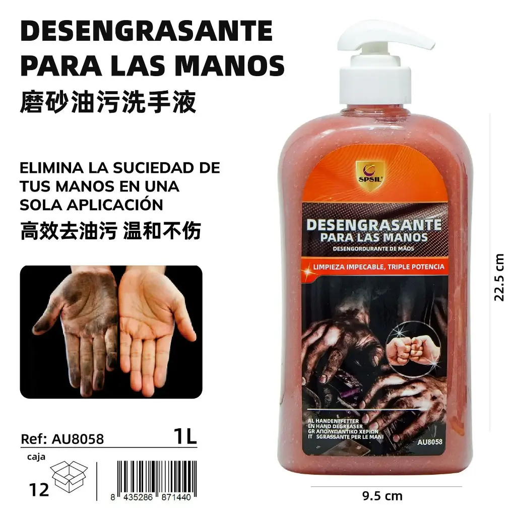 Limpia grasas manos 500ml